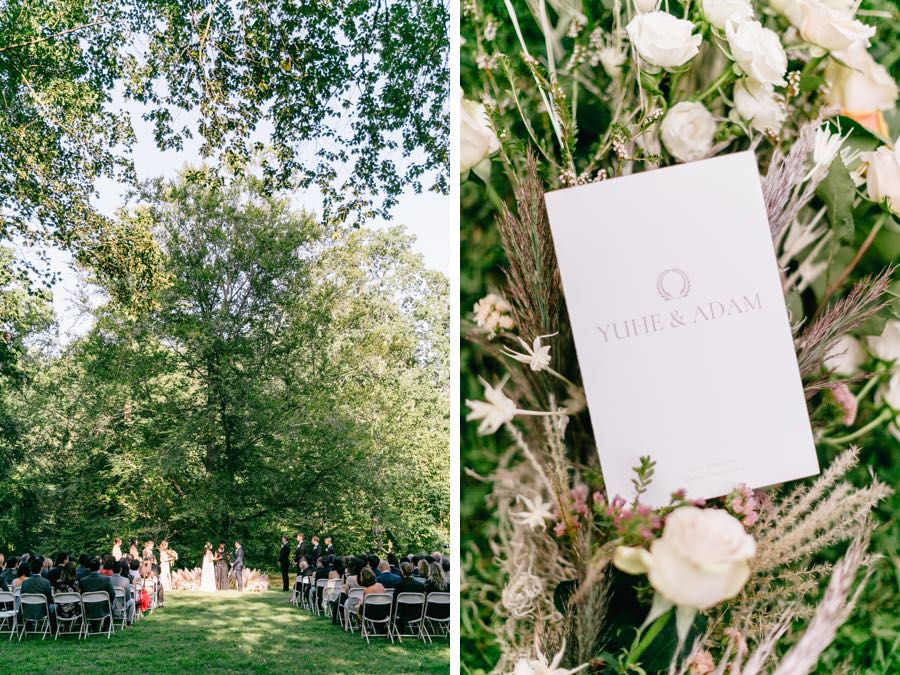 pampas grass ceremony circle