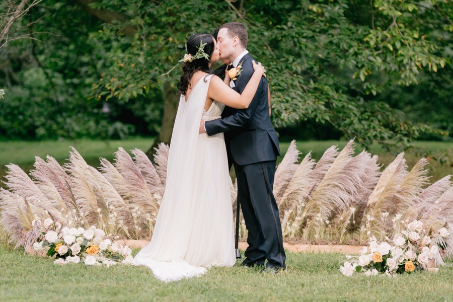 pampas grass ceremony circle