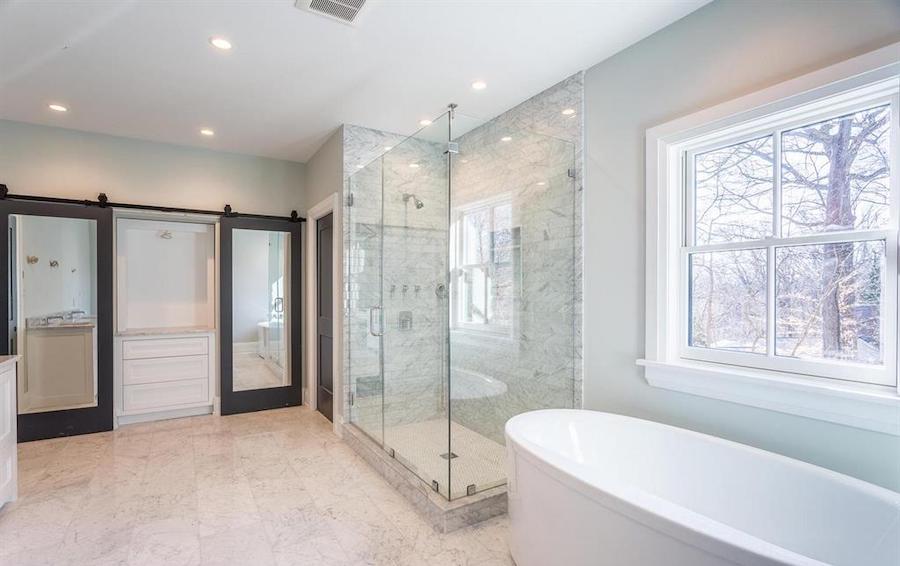 house for sale chestnut hill new farmhouse master bathroom