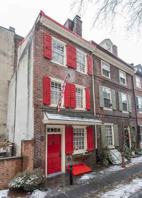 house for sale elfreths alley oldest house front elevation