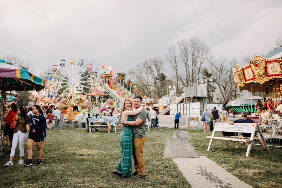 carnival engagement photos