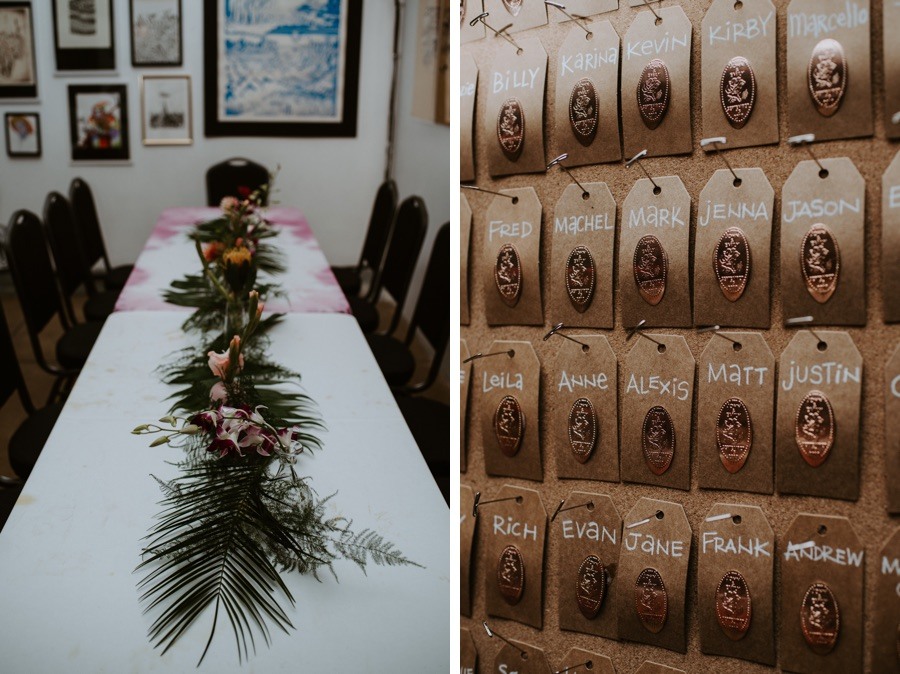 pressed penny escort cards