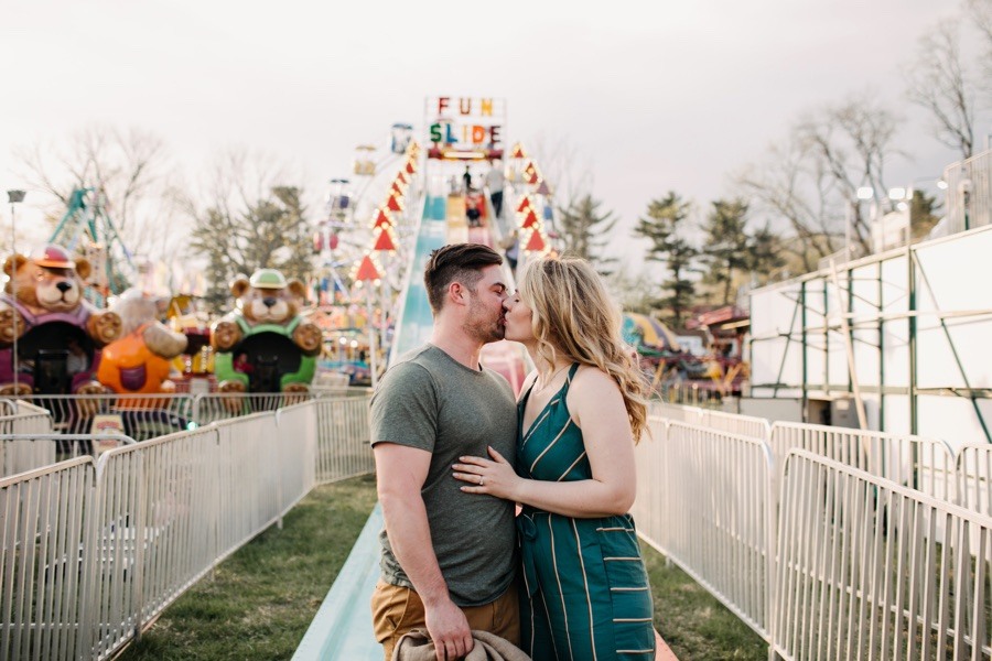 carnival slide engagement photos