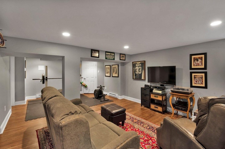house for sale newtown sprawling cape basement media room