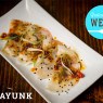 plated gyoza