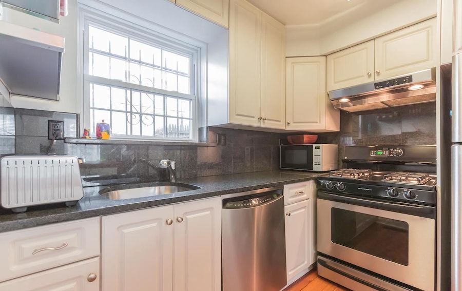 house for sale rittenhouse renovated row house kitchen