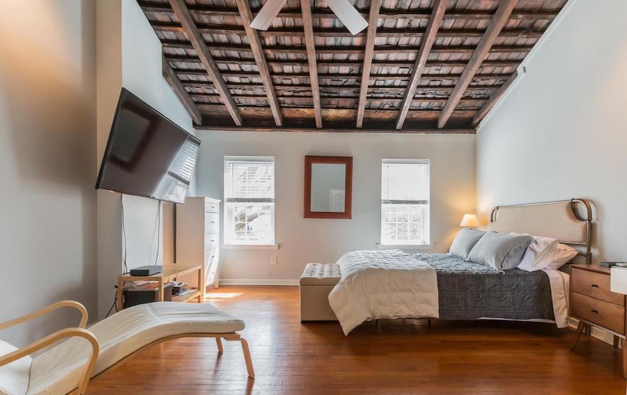 house for sale rittenhouse renovated row house master bedroom