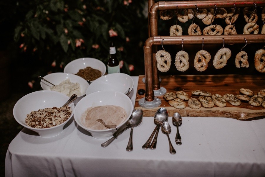 wedding pretzel bar