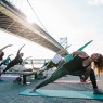 yoga on the pier