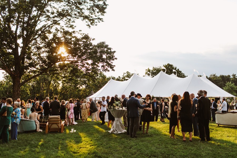 A Luxe Backyard Wedding at the Home of a CNN Anchor