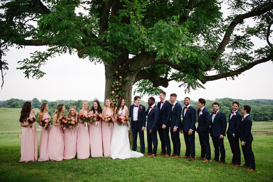 preppy bridal party attire