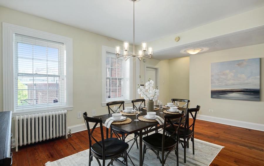 condo for sale society hill pine st bilevel dining room