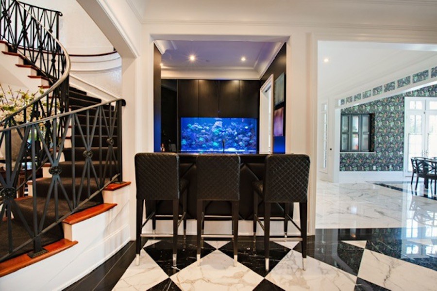 house for sale gladwyne deco colonial foyer bar