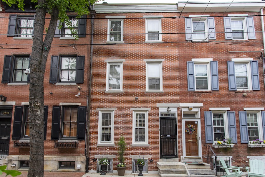 house for sale rittenhouse rodman st rowhouse exterior front