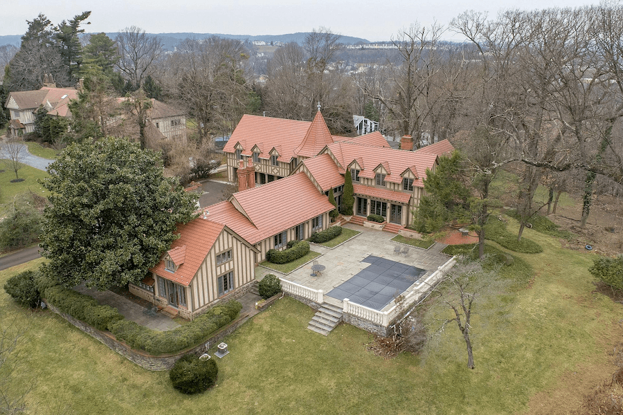 House for Sale Expanded Tudor Revival Mansion in Villanova
