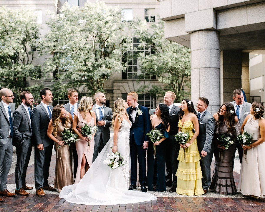 modern logan hotel wedding