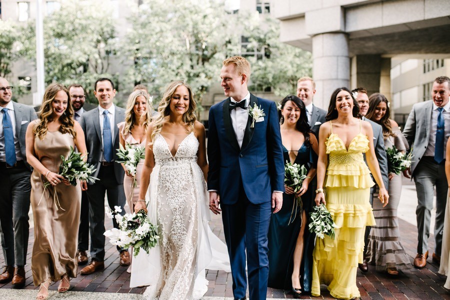 modern logan hotel wedding