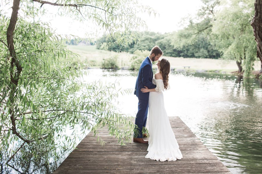 Bride and groom portrait