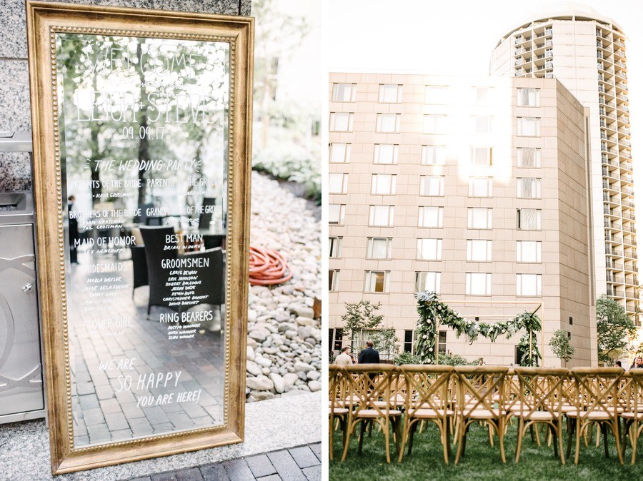 logan hotel outdoor wedding ceremony