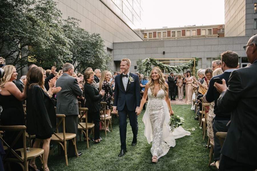 logan hotel outdoor wedding ceremony