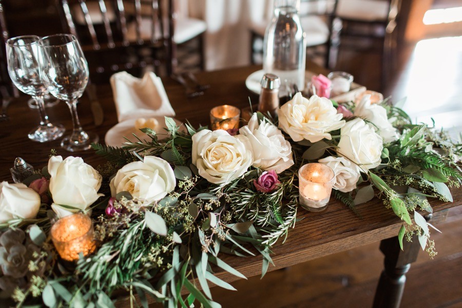 Wedding floral arrangement