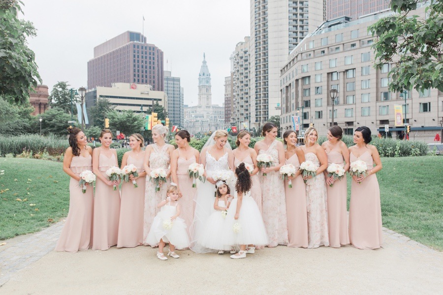 pink bridesmaid dresses