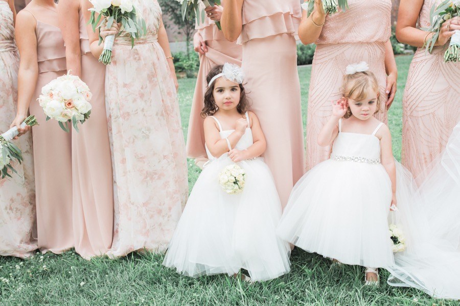 white flower girl dresses