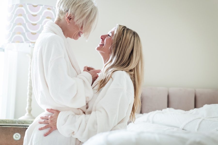 intimate at-home photo session turned marriage proposal