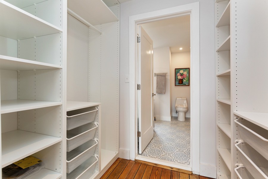 house for sale point breeze rowhouse rehab closet