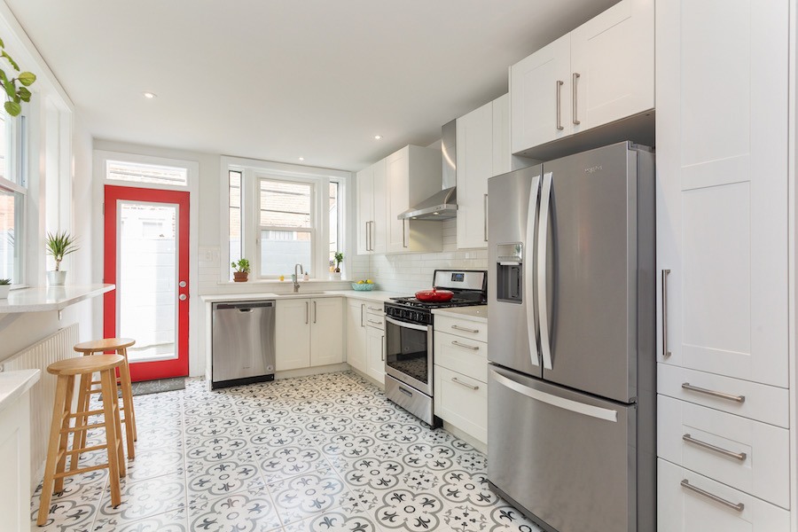 house for sale point breeze rowhouse rehab kitchen