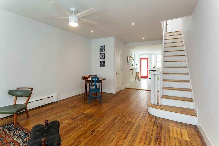 house for sale point breeze rowhouse rehab main floor