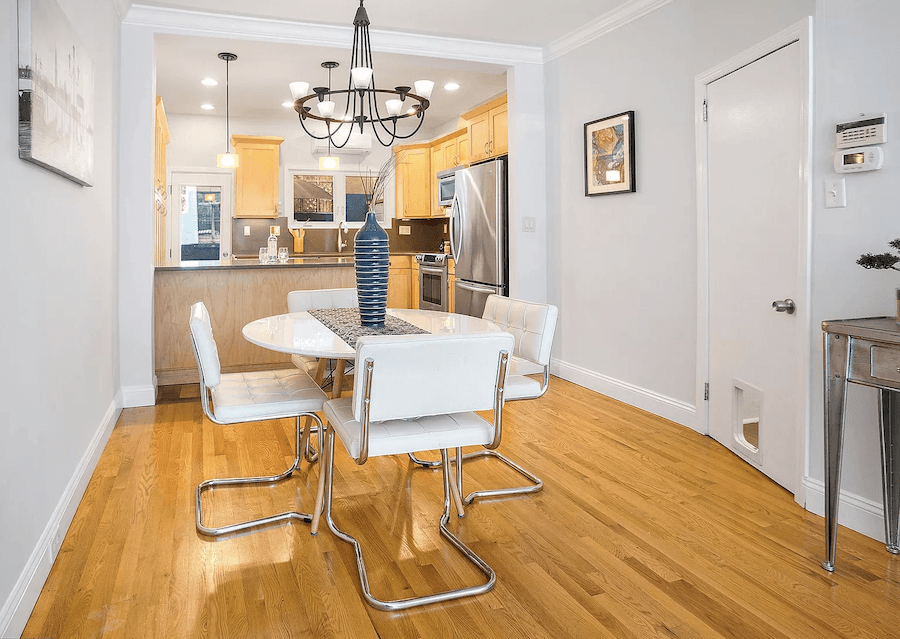 house for sale bella vista rehabbed row dining area