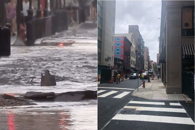 Sansom Street Finally Reopens After Last Year’s Water Main Flood