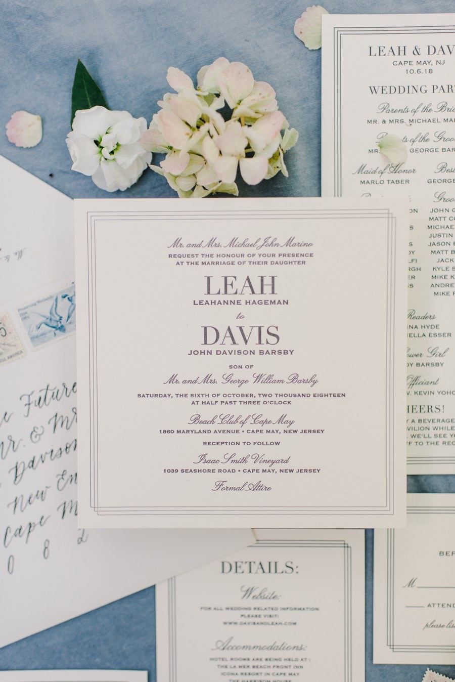 Wedding invitation suite