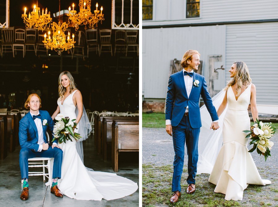 Bride and groom portraits