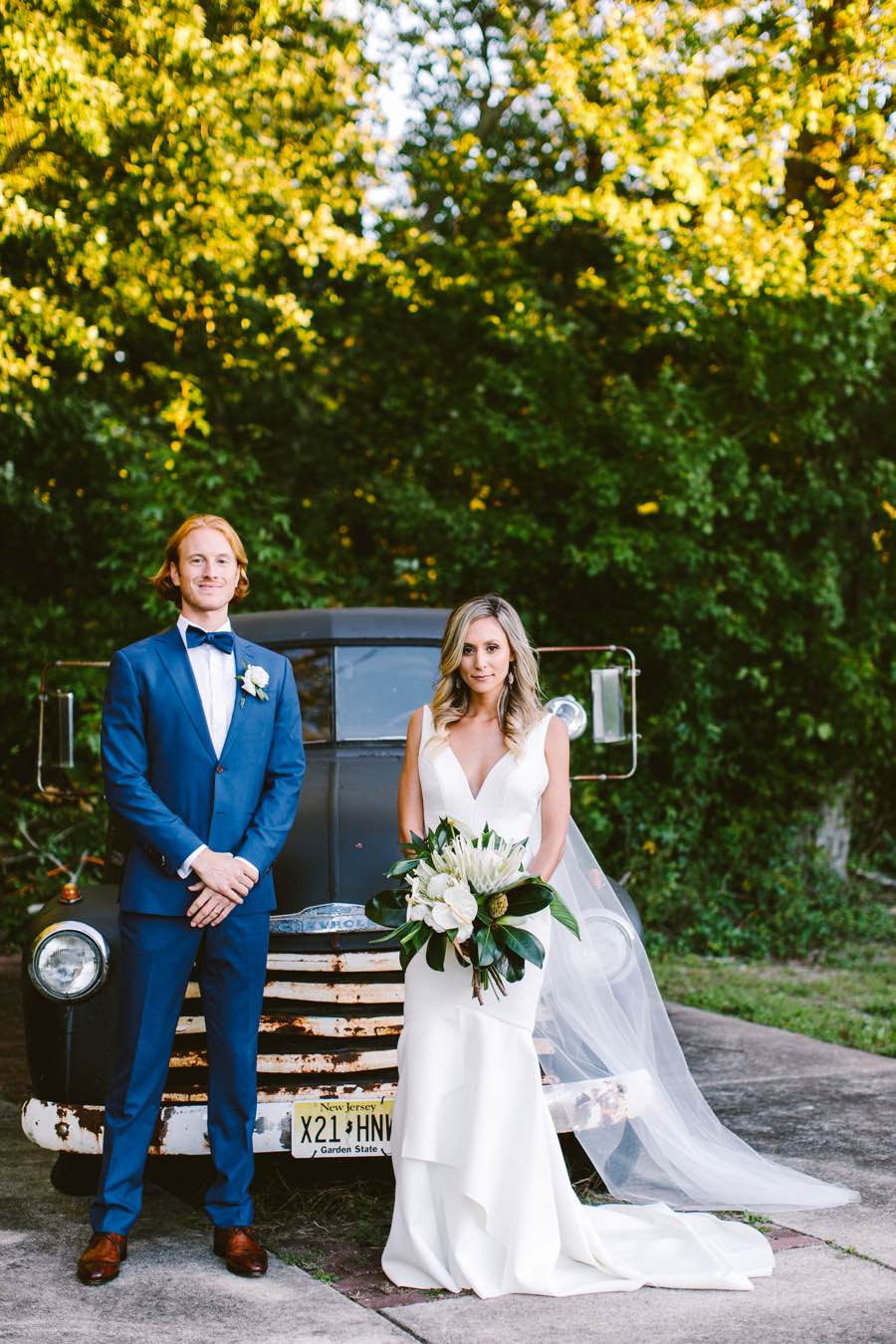 Bride and groom portrait