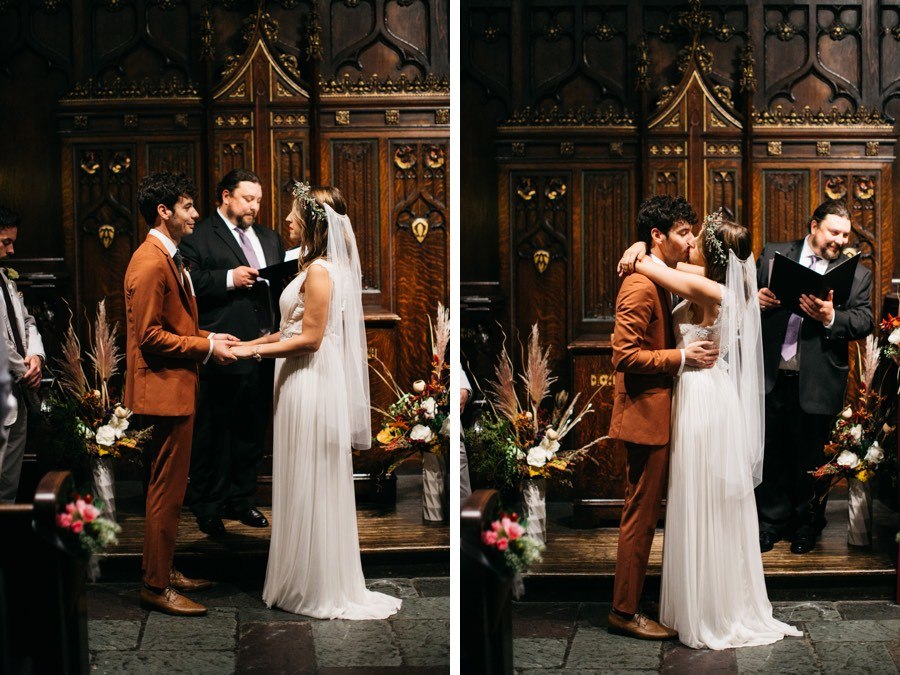 First Unitarian Church of Philadelphia wedding ceremony