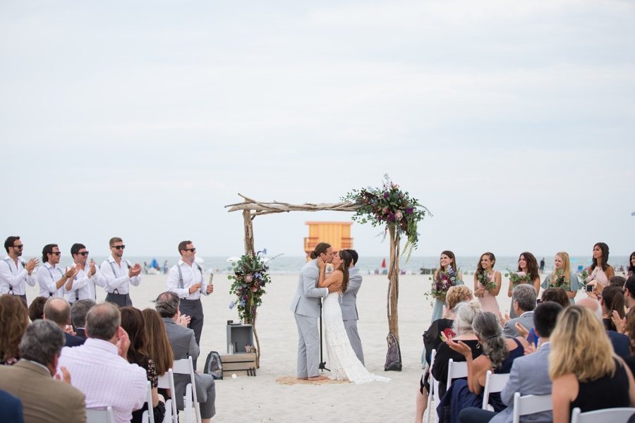 beach wedding ceremony