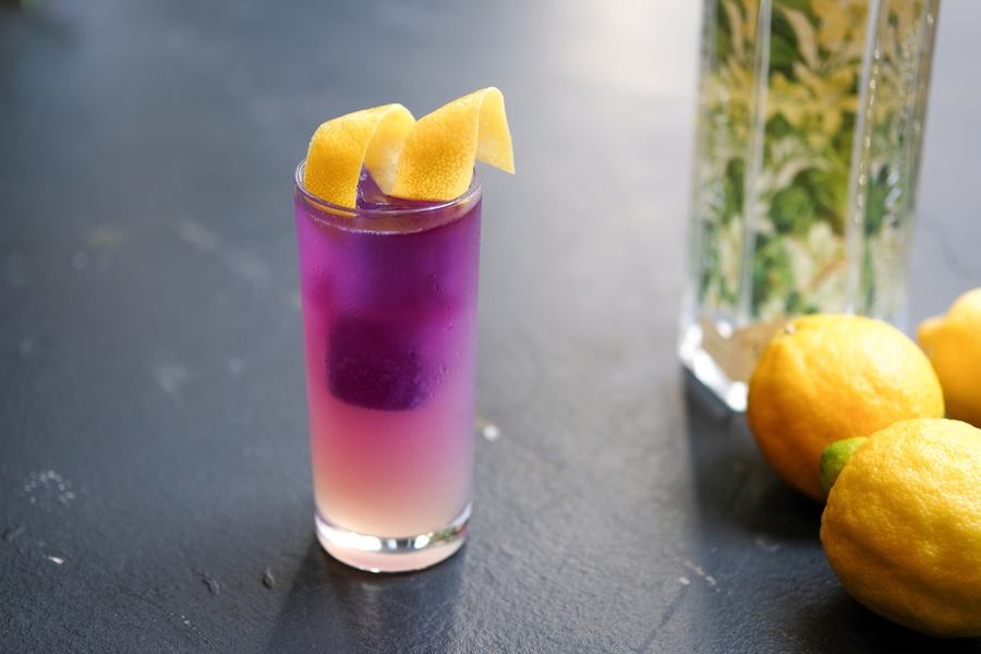 Try this Butterfly Pea Tea Lemonade Soda