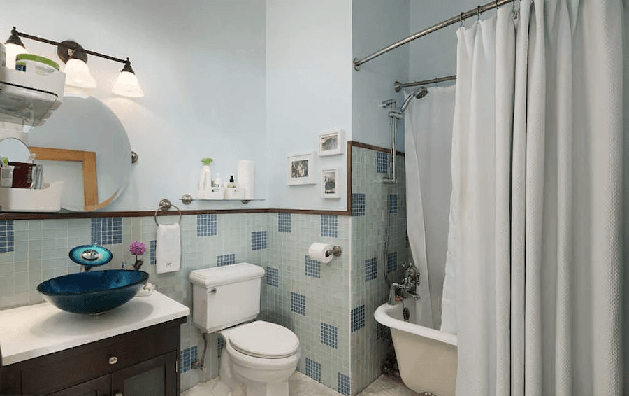 condo for sale logan square loft bathroom