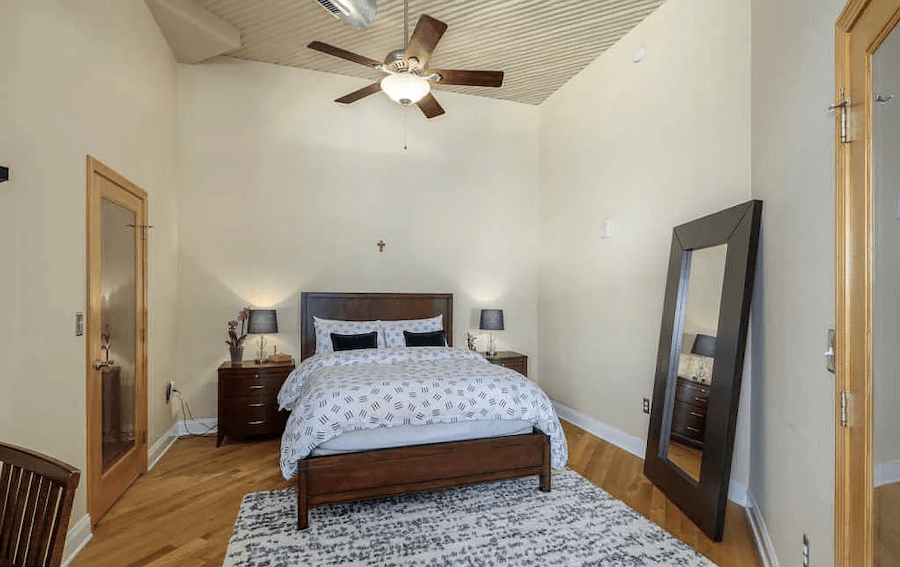 condo for sale logan square loft bedroom