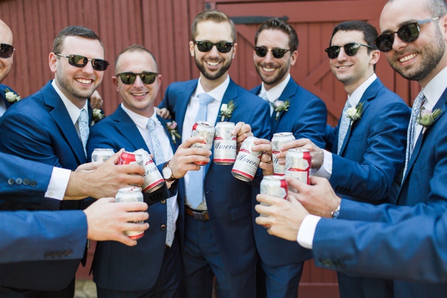 groomsmen budweiser