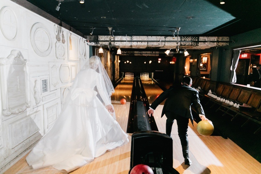 harp and crown wedding bowling