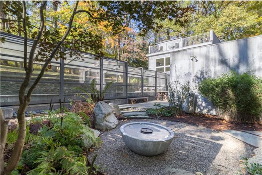 house for sale chadds ford midcentury modern courtyard