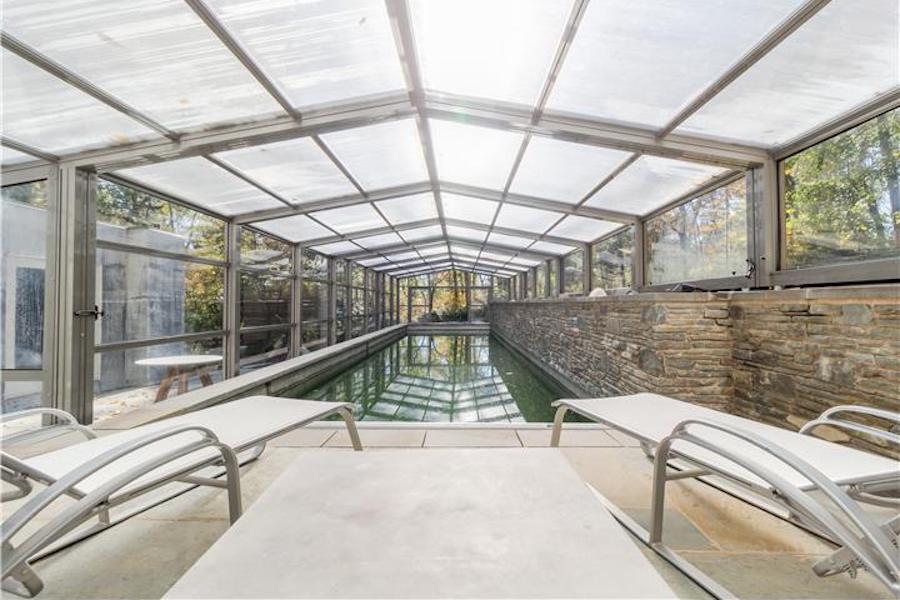 house for sale chadds ford midcentury modern pool