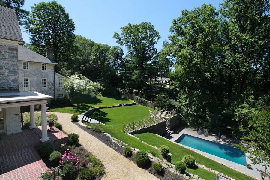 house for sale chestnut hill renovated estate rear terraces and pool