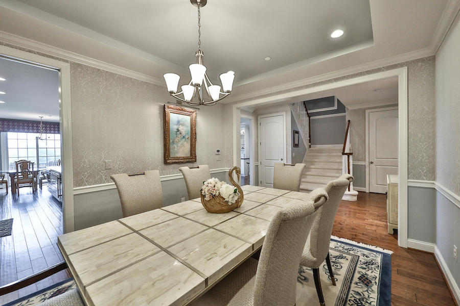 house for sale flourtown neotraditional townhouse dining room