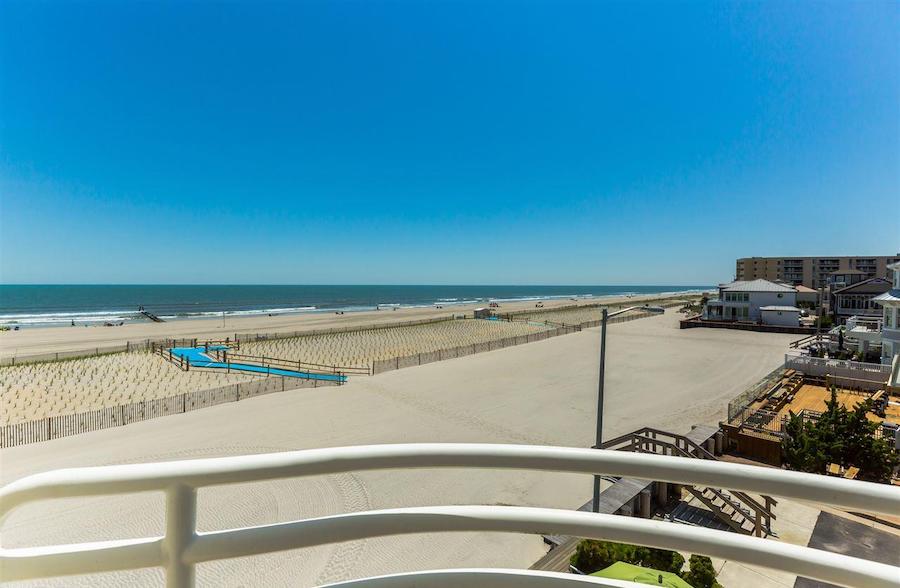 house for sale longport beachfront moderne view from main floor deck
