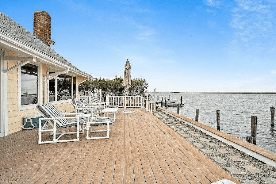 house for sale stone harbor bayfront cottage deck and bay