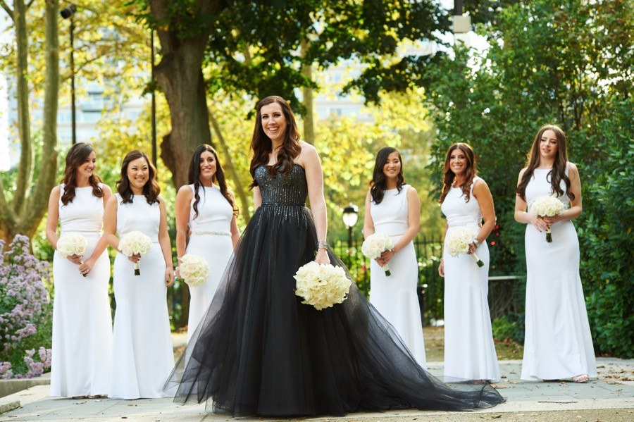 Black wedding gown